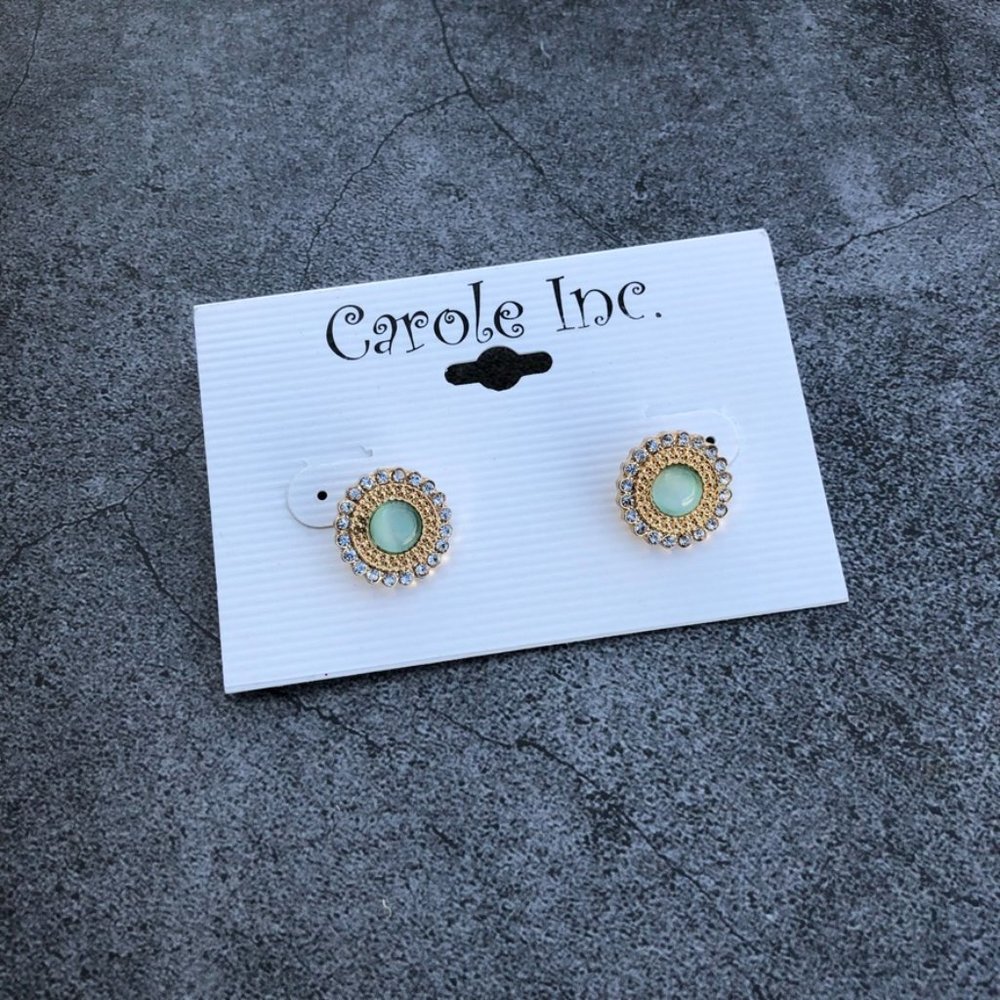 4 Pair Studded Earring Lot